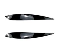 Pizgear For VW, for POLO 4 MK4 9N3 GTI R32 TDI 2005 2006 2007 2008 2009 Negro brillante cejas for faros cubierta de párpados pegatina embellecedora Adhesivo para tintado de faros(Gloss Black)