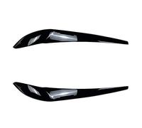Pizgear For X3 F25 X4 F26 2014 2015 2016 2017 2018 ABS negro brillante 2 uds faro párpados cejas Kit de carrocería pegatina Tuning Adhesivo para tintado de faros(Gloss Black)