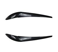 Pizgear For X3 F25 X4 F26 2014-2018 2 uds ABS faro de coche ceja cubierta de párpados embellecedor faro ceja pegatina de párpado negro brillante Adhesivo para tintado de faros(Carbon Look)