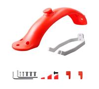 Pizgear Guardabarros Negros Alas de Scooter Guardabarros Trasero Protección de Soporte Piezas de plástico Tornillos Tapón de Goma, for Xiaomi, Mijia M365 Pro Guardabarros para patineta(Rot)