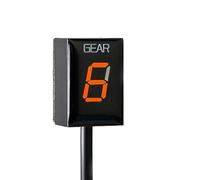 Pizgear Indicador de Marcha, for Superbike 1198 2009-2017 2018 2019, Accesorios de Motocicleta, medidor de visualización de Velocidad Digital de 1 a 6 Niveles Indicador de Marcha de Motocicleta(Black