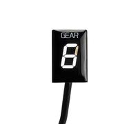 Pizgear Indicador de pantalla de marcha, for Aprilia, ETV 1000 Caponord 2001-2014 2015 2016 2017 Accesorios de motocicleta LUZ Pantalla de 1-6 velocidades Indicador de marcha de motocicleta(BLACK Whit