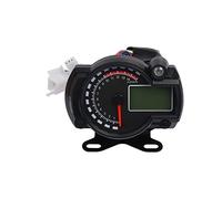 Pizgear Indicador digital LCD for motocicleta, velocímetro, 15000 RPM, odómetro impermeable, velocímetro, 7 colores, tablero universal Velocímetro para motocicleta(With bracket)