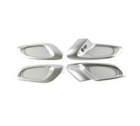 Pizgear Interior Car Styling Manija de Puerta Interior Cubierta de Tazón Decoración de Ajuste for LHD, for KADJAR 2015 2016 Accesorios 4 Piezas/Juego Calcomanía para manija de puerta interior de coche