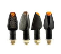 Pizgear Intermitentes for motocicleta aprobados E50 Mark luz de señal giro 14LED indicador ámbar intermitente 12V 24V M10 E Luz de señal de giro de motocicleta(E50 4PCS)