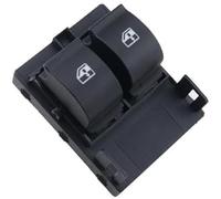 Pizgear Interruptor de elevalunas eléctrico con Panel for Fiat Fiorino, Citroën, Nemo, Peugeot, Bipper, Tepee 735461275 Interruptor de Ventana Lateral(Black Without Panel)