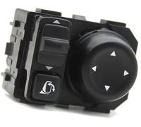 Pizgear Interruptor de espejo lateral de coche Interruptor de espejo retrovisor coche, para Nissan, para Qashqai X-TRAIL Sylphy, para Tiida Teana Livina 2013-2018 botón plegable 250704EA1B