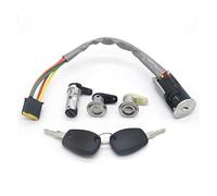 Pizgear Juego completo de interruptor de encendido, cerradura de puerta trasera, for Renault, for Dacia, LOGAN 806014108R 6001549589 487004353R 36.451.600 Cerradura de puerta automotriz(Lock Set 6pcs)