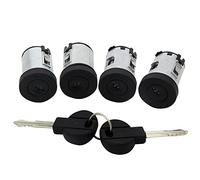 Pizgear Juego de cilindro de cerradura de puerta, for Fiat, SCUDO, for Citroen, XM XANTIA SYNERGIE DISPATCH JUMPY 1995-2007 9170.AY 4162C9 Cerradura de puerta automotriz(4pcs Barrel)