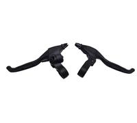 Pizgear Juego de palanca de freno for bicicleta de carretera, manija de bicicleta negra de aleación de aluminio, izquierda y derecha con campana Invisible, aplicable al freno en V, freno C Freno de ma