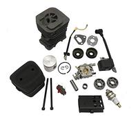 Pizgear Kit de bobina encendido silenciador carburador pistón cilindro 40mm, piezas repuesto for reconstrucción motor motosierra, for Husqvarna, 142 141 137 136 Piezas del motor del cortacésped