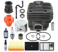 Pizgear Kit de pistón cilíndrico de 49 mm, for sierra cortadora de admisión de filtro de aire STIHL, BR350 Junta de carburador