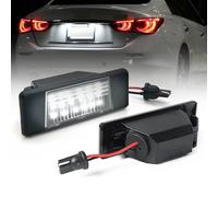 Pizgear Lámparas LED de luz de matrícula, for Nissan, Qashqai J11 Primera P12 Pathfinder R51 X-Trail T31 Juke F15 Micra Versa Navara Luz de matrícula de Repuesto