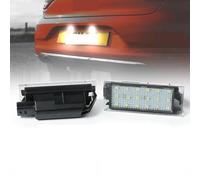 Pizgear Lámparas LED for matrícula, for Renault, Clio 3 4 Megane 2 3 CC Trafic 3 2 3 Kangoo 2 Twingo 2 3 Kadjar Laguna 3 Luz de matrícula de Repuesto(Connection Line)