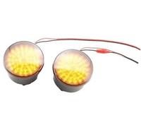 Pizgear Luz de señal giro lateral dinámica, guardabarros secuencial, para Jeep, para Wrangler Jk 2007-2018 Luz de marcador lateral del guardabarros del coche, marcador lateral del vehículo(Schwarz)