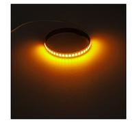 Pizgear Luz de señal giro Universal for motocicleta, lámpara tira luces 12V, for Harley, 45m-70mm, ámbar, rojo, blanco y azul, 2 uds Luz de señal de giro de motocicleta(Yellow)