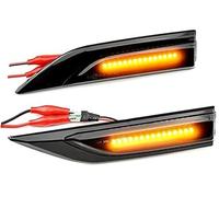 Pizgear Luz intermitente lateral dinámica, para Vw, para Transporter para Multivan T6 2016-2019, para Caddy 2015-2019 Luz de marcador lateral del guardabarros del coche, marcador lateral del vehículo