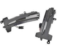 Pizgear Luz LED dinámica intermitente for espejo lateral, secuencial, for XC60 (2014, 2015, 2016 y 2017) (ahumado dinámico Luz de señal de giro del espejo lateral del coche