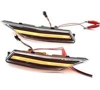 Pizgear Marcador de guardabarros señal giro lateral dinámico secuencial, para Porsche Taycan Sedan 4S 2020 Luz de marcador lateral del guardabarros del coche, marcador lateral del vehículo