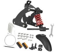 Pizgear Muelle Amortiguador para monopatín Kit de Amortiguador Trasero Modificado, para Scooter eléctrico para NIU Kqi2 Kqi3 con reducción Ruido y construcción Acero Com Fort Mejorada