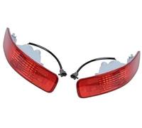 Pizgear Panel reflector del parachoques trasero Para Peugeot 4007, 2007, 2008, 2009, 2010, 2011, 2012, lámpara reflectante de parachoques, Reflector de luz 8352A005 8355A004(BLACK Left and Right)