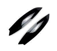 Pizgear Par de faros delanteros, párpados de cejas, cubierta embellecedora cromada, for VW, for GOLF 5 MK5 GTI R 2005 2006 2007, estilo de coche Adhesivo para tintado de faros(Gloss Black)