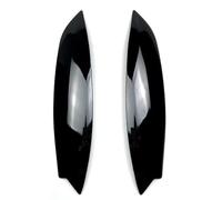 Pizgear Par de faros delanteros, párpados de cejas, cubierta embellecedora cromada, for VW, for GOLF 5 MK5 GTI R 2005 2006 2007, estilo de coche Adhesivo para tintado de faros(Piano black)
