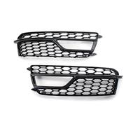 Pizgear Parachoques Delantero del Coche, luz antiniebla de Panal, Rejilla de lámpara, Cubierta de Parrilla Negra Brillante, for, A5 S5, for 2013-2017 8T0807681M 8T0807682M Rejilla de luz antiniebla d