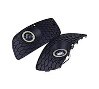 Pizgear Parachoques delantero, rejilla inferior, conjunto de luces antiniebla Halo, lámpara de ojos de ángel, for VW, Golf, Jetta, MK5 2004-2009, accesorios for coche Rejilla de luz antiniebla delante