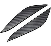 Pizgear Párpado de faro delantero, para Tesla, para modelo 3 2017-2019 Ajuste cejas Cubierta luz cabeza coche Tapa lámpara Etiqueta fibra carbono Ajuste de la frente del faro