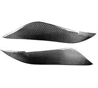 Pizgear Párpado de faro delantero, para Toyota, para Corolla 2008-2011, embellecedor cejas, cubierta luz cabeza, tapa lámpara, pegatina fibra carbono Ajuste de la frente del faro