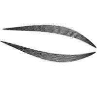 Pizgear Párpado del faro delantero, para Infiniti Q50 2014-2019 Cejas de fibra carbono Cubierta la tapa ojo Pegatinas decorativas Estilo coche Ajuste de la frente del faro