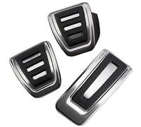 Pizgear Pedales de Coche, for Skoda, Kamiq 2019-2022 LHD Cubierta de Pastillas de protección de Pedal de Freno automático de Acero Inoxidable Funda para Pedales de Coche(Black MT Without Rest)