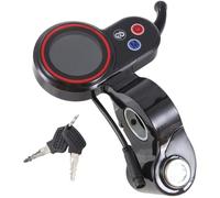 Pizgear Piezas de Scooter Pantalla LCD 6 Pines con Llave eléctrico Tablero Instrumentos Bloqueo Negro Panel de Pantalla de visualización de Scooter eléctrico, Scooter Das