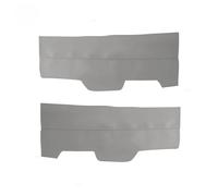 Pizgear Pilot 2009 2010 2011 2012 2013 2014 2015 2 uds Panel de reposabrazos de puerta delantera de coche cubierta de cuero accesorios protectores embellecedores Panel de puerta de coche(Grey)