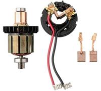 Pizgear Portaescobillas y escobilla de carbón for DDF482 DHP482 619380-9 619583-5 y kit de repuesto de escobillas de carbón for rotor de motor. Unidad de rotor de armadura de repuesto