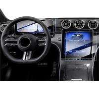 Pizgear Protector de pantalla vidrio templado 2 piezas for Mercedes Benz GLC 300 2023 2024, GPS 11,9 pulgadas y panel instrumentos 12,3 Protector de pantalla de infoentretenimiento para automóvil