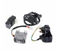 Pizgear Regulador rectificador relé bobina de encendido CDI for ATV chino Quad 150 200 250 cc Motor de arranque de motocicleta
