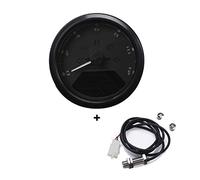 Pizgear Velocímetro LCD de 12000 RPM, odómetro, tacómetro, 1 a 4 cilindros, medidor digital universal for motocicleta Velocímetro para motocicleta(With sensor 1)