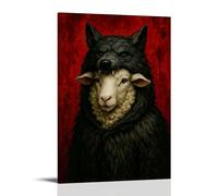 PIZKEEP A Wolf in Sheep's Clothing - Cuadro de ropa (60 x 90 cm)