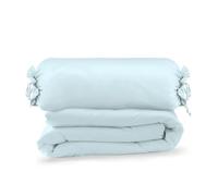 Pizuna Funda Nordica Cama 105- Juego de Funda Edredon 170x210 con 1 Funda Almohada Cilindrica, 400 Hilos Tejido Satinado de Lujo 100% algodón de Fibra Larga de (Azul bebé)