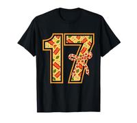 Pizza 17th Birthday 17 Years Old Fast Food Party Bday Girls Camiseta