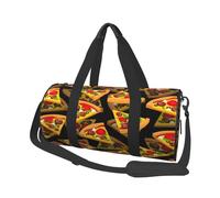 Pizza 3D, Bolsa de Viaje de Gran Capacidad, Bolso Redondo, Bolsa de Viaje Deportiva, Bolsa de Mano, Bolsa de Fitness