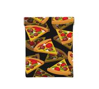 Pizza 3D, Squeeze Top Wallet Bolsa de Almacenamiento para Mujer Monedero pequeño Bolsa de Cambio