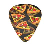Pizza 3d StOlmx Juego de púas de guitarra - Diseño de impresión completa, 3 grosores disponibles