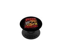 Pizza Alimentando Buenas Decisiones Comida Divertida Humor PopSockets PopGrip Adhesivo