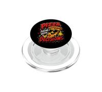 Pizza Alimentando Buenas Decisiones Comida Divertida Humor PopSockets PopGrip para MagSafe