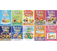 Pizza and Taco Series 10 Books Collection Set by Stephen Shaskan - Who’s the Best?, Best Party Ever!, Super-Awesome Comic!, Too Cool for School, Rock ... Ever!, Coolest Club Ever! & Go Viral!