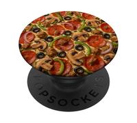 Pizza Art Ultimate Slice Lovers Design PopSockets PopGrip Adhesivo