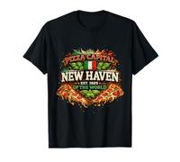Pizza Capital Mundial New Haven Connecticut Apizza CT Camiseta